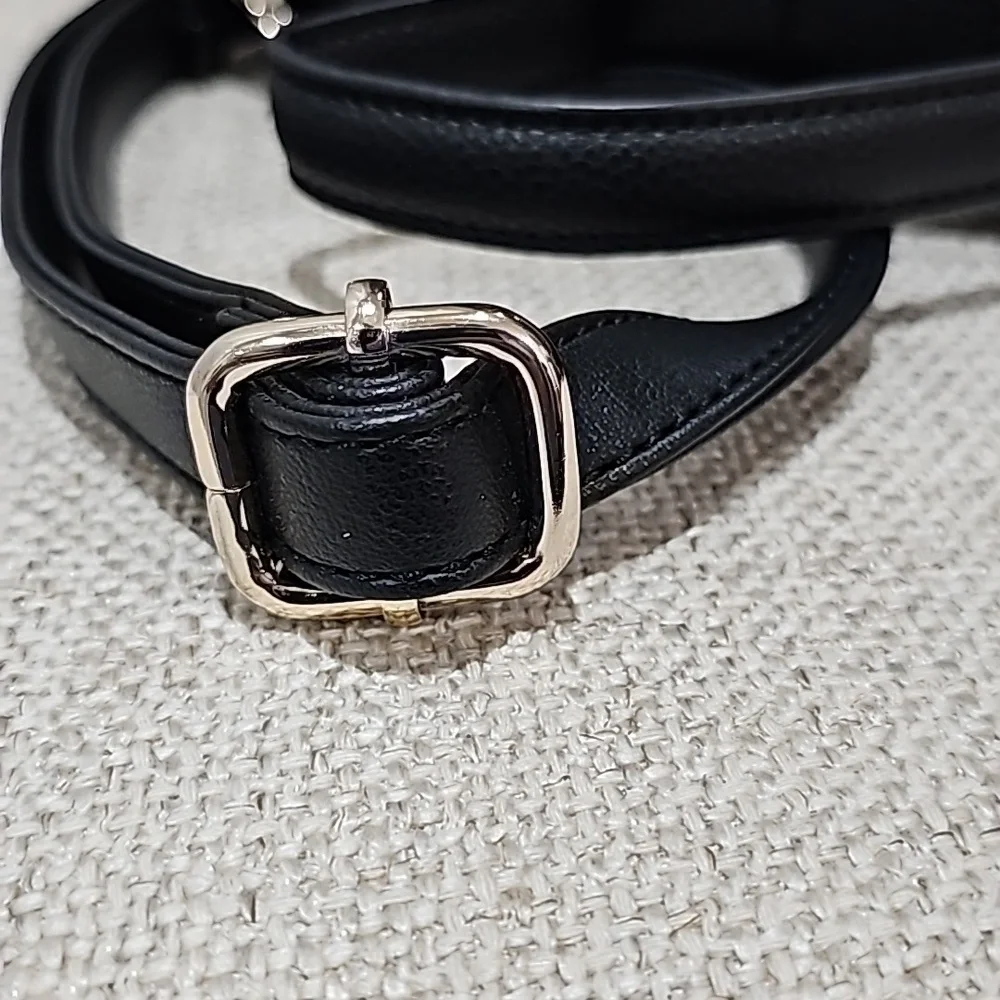 Anne Klein Logo Midi Satchel Black